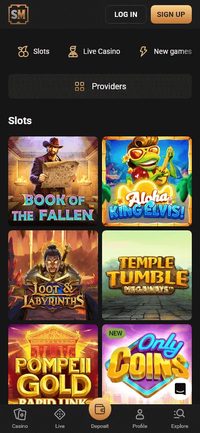 Slot Mafia Casino mobile game library